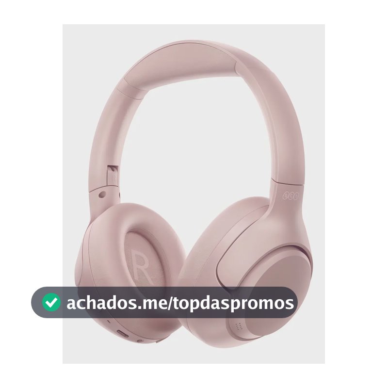 Headset Qcy H3 Anc Adaptativo Bluetooth 5.3 Multiponto 60h Cor Rosa