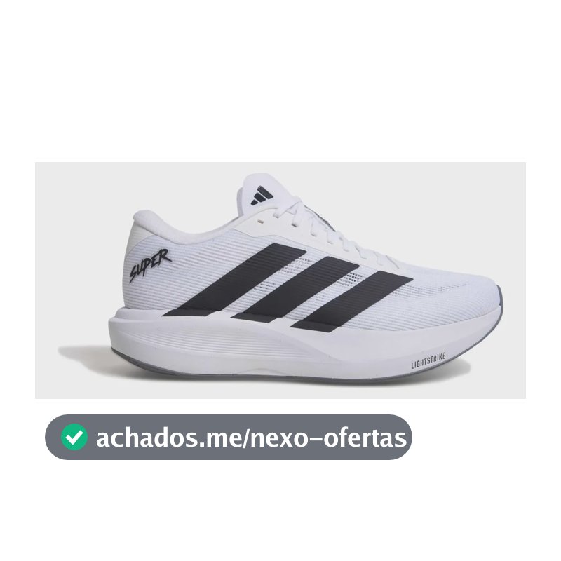 Tênis Masculino Super adidas Branco Lisa 40 Br