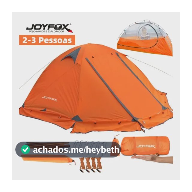 Barraca Joyfox Para 2 Pessoas, Impermeável 3500mm e Ultraleve