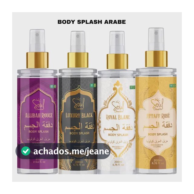 Kit 4 Body Splash Feminino Àrabe 200 Ml , Perfume , Colonia