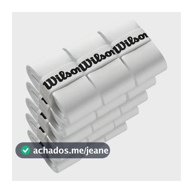 Kit 20 Overgrip Wilson Para Beach Tennis Tênis Padel Preto Cor 20 Branco Sem Furação