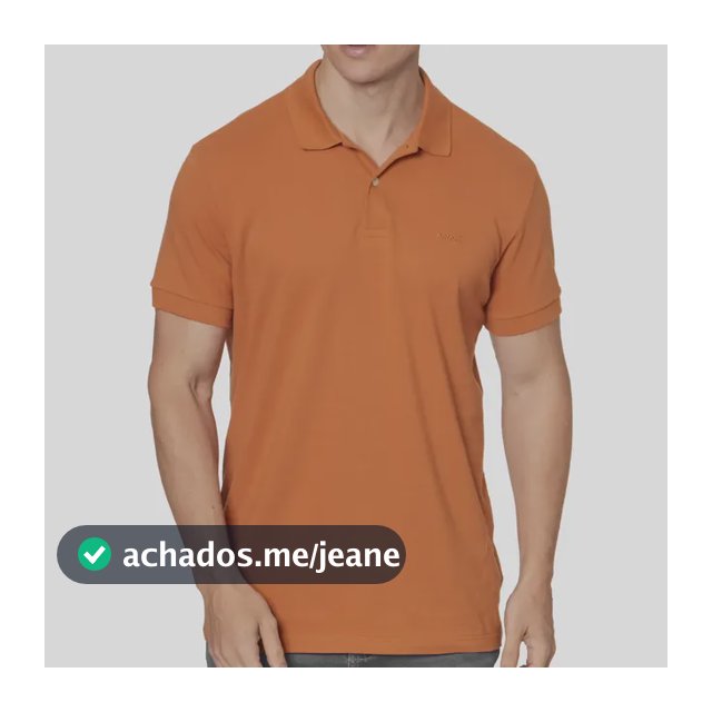 Camisa Polo Colcci Masculino 025.01.03115 Marrom Tuile Apenas Logo Da Marca M Liso