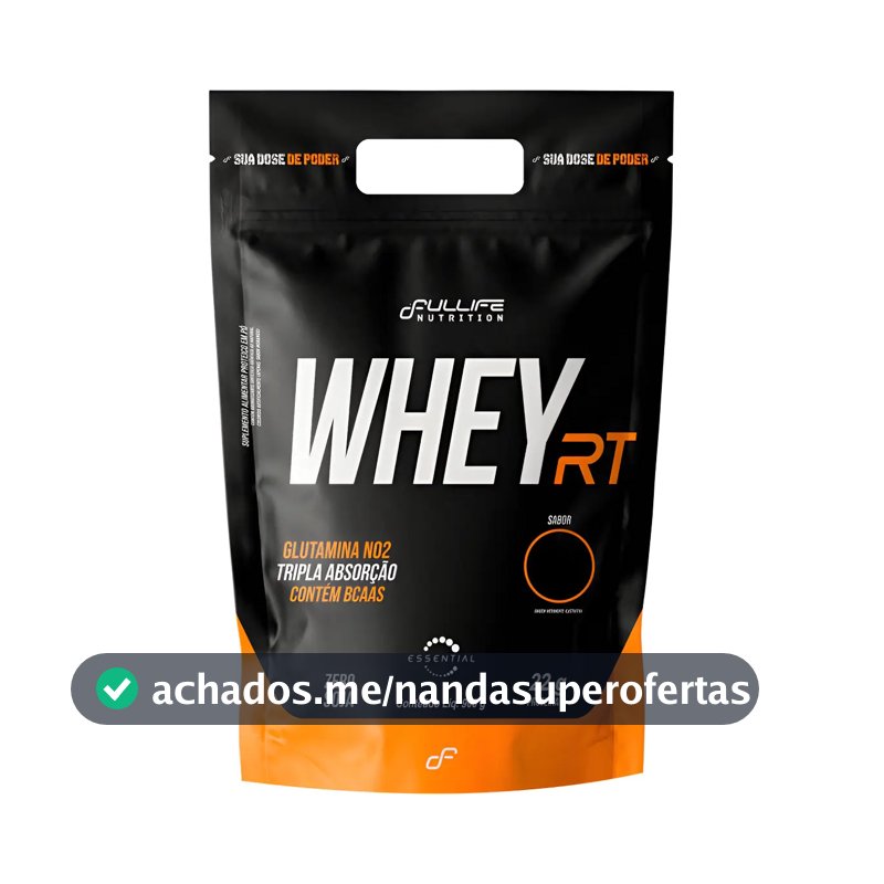 Whey Protein Concentrado Rt 900g - Fullife Nutrition Sabor Cookies