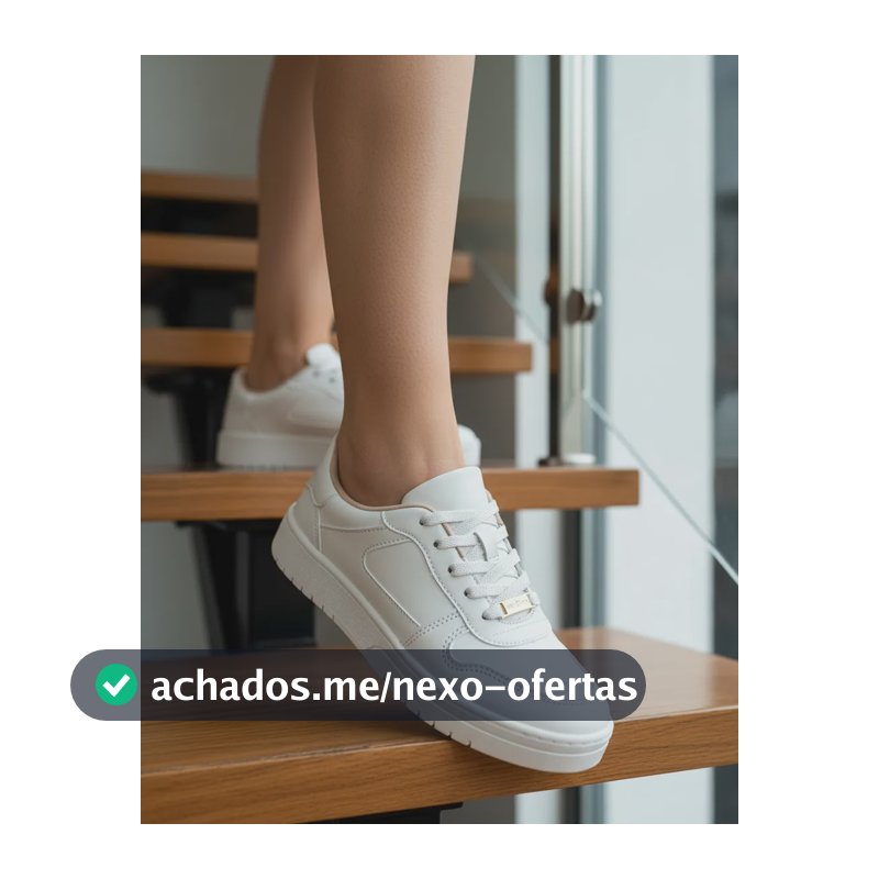 Tênis Moleca Original Casual Napa Confortável Dia A Dia Branco 34 Br