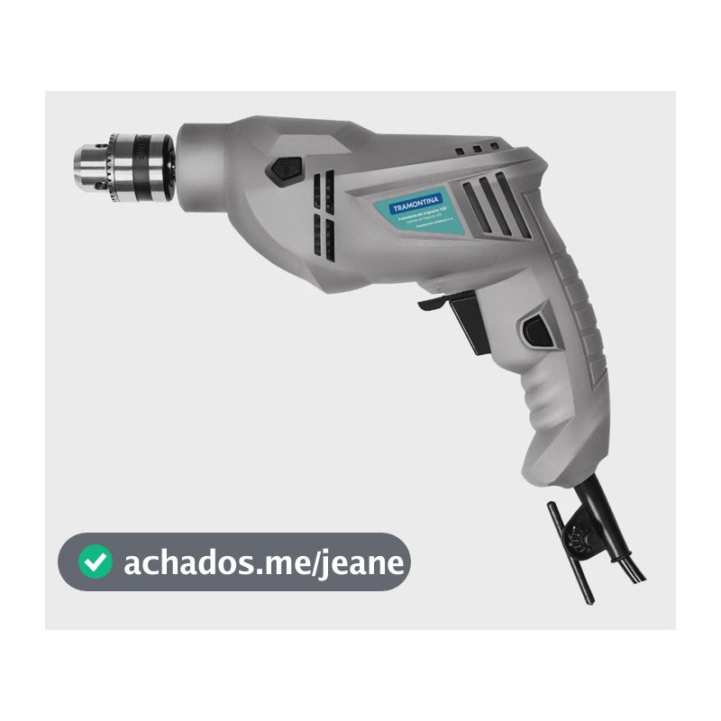 Furadeira De Impacto Com Sistema De Reversão De Rotação 500w 3/8 Cinza Tramontina 42362021