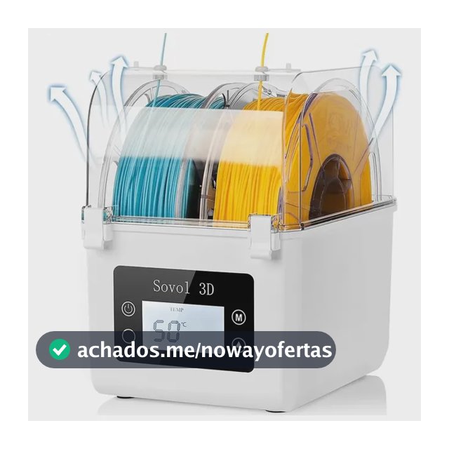 Caixa Secadora Dupla Para Filamento De Impressora 3d Compatível 127v E 220v