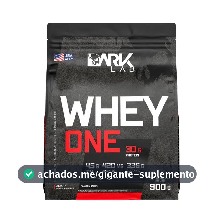 Whey One Protein Proteína Sachê Refil 900g - Dark Lab Sabor Morango