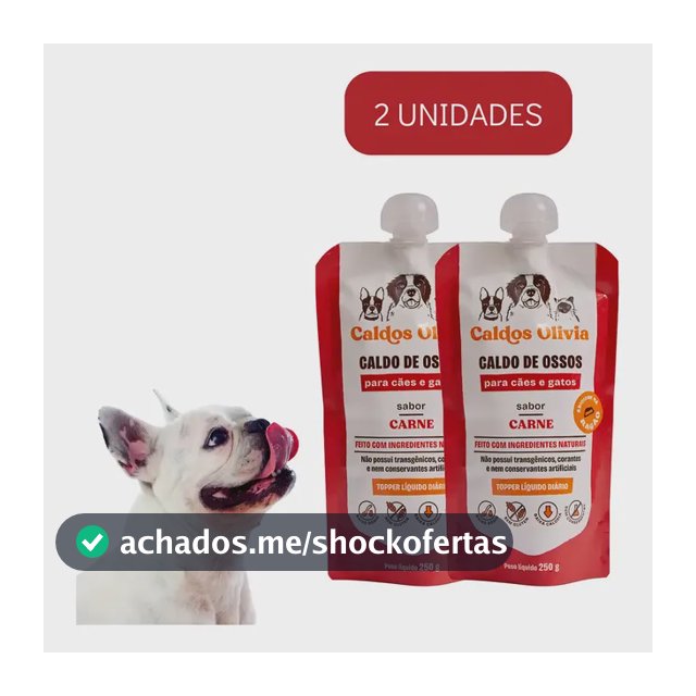 Kit 4un Caldo De Ossos P/ Cachorro Gatos Suplemento Pet