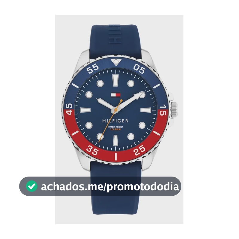 Relógio Tommy Hilfiger Masculino Borracha Azul 1792200