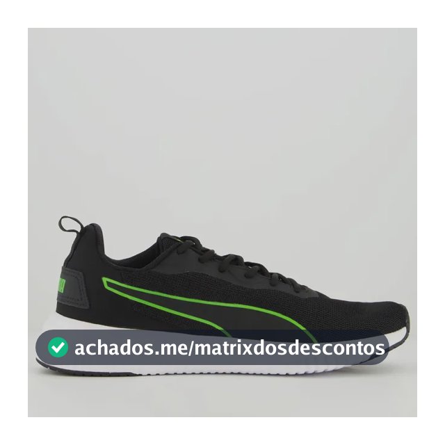 Tênis Puma Flyer Flex Bdp Preto E Verde
