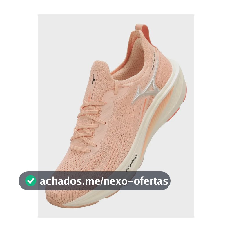 Tênis Mizuno Sunrise Esportivo Corrida Caminhada Original Rosa Liso 38