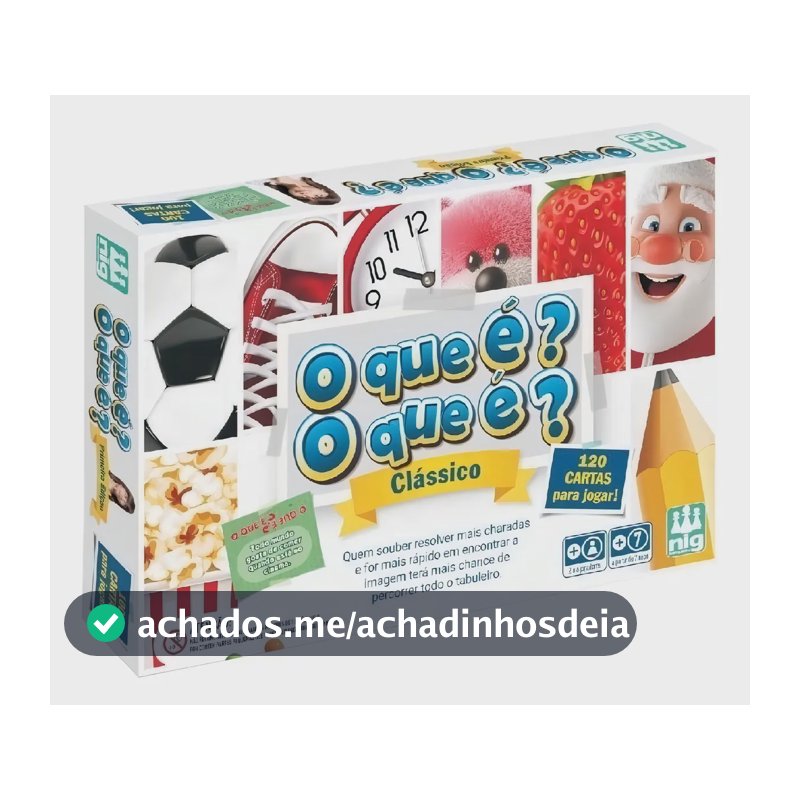 Jogo O que é? O que é? ClássicoNIG Brinquedos em português
