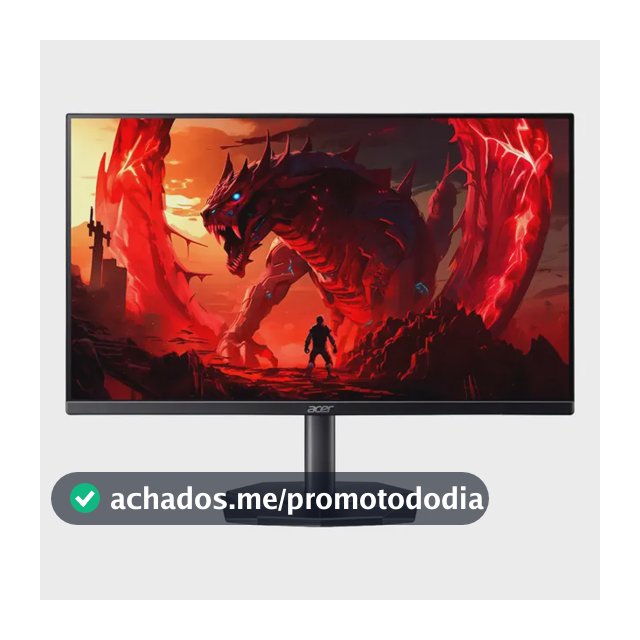 Monitor Gamer 27" Acer Nitro KG0 KG270 P0bi com Tela LED VA Full HD 144Hz 1ms GtoG AMD FreeSync Game Mode 8 Modos 99% sRGB e Design ZeroFrame