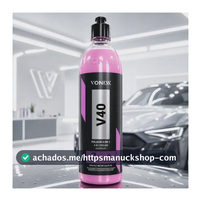Polidor 4 Em 1 Corte Refino Lustro Protecao V40 500ml Vonixx Rosa-claro 0