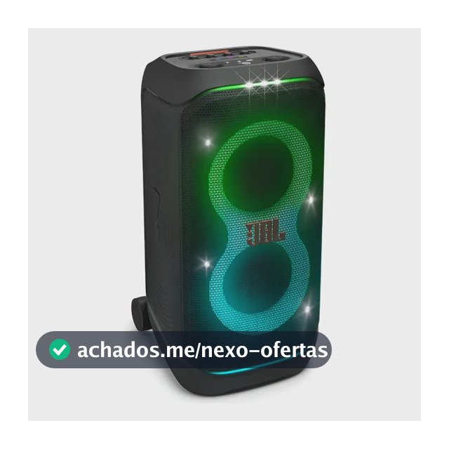 Caixa de Som JBL PartyBox Stage 320 Bluetooth Portátil Com Show de Luzes e Resistente a Respingos – 240W RMS Preta