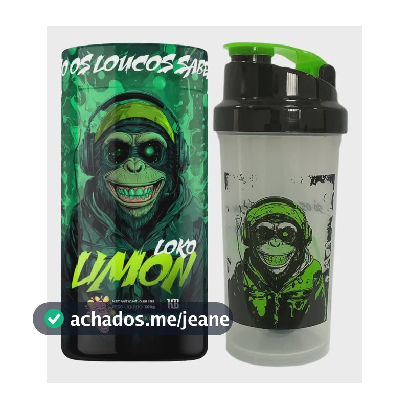 Pre Treino 300g Limon Loko 400 Mg Cafeina+brinde - Kongblack Limonada Rosa