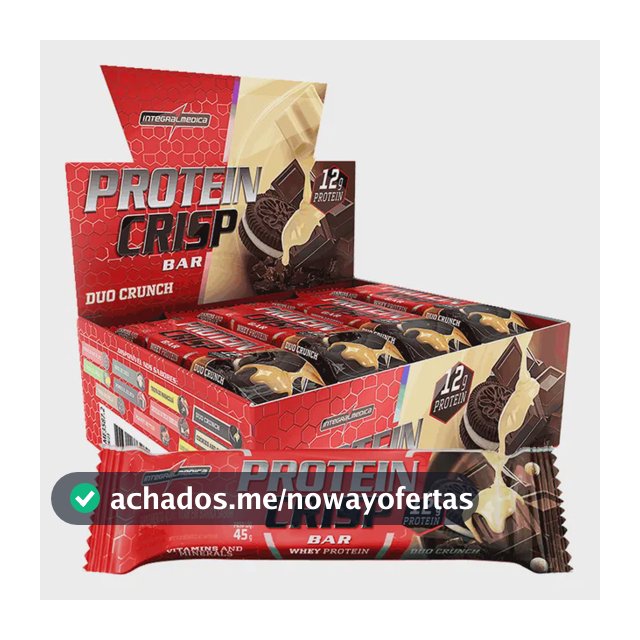 Barra de proteínas Integralmédica Protein Crisp sabor Duo Crunch x 540g 12 un