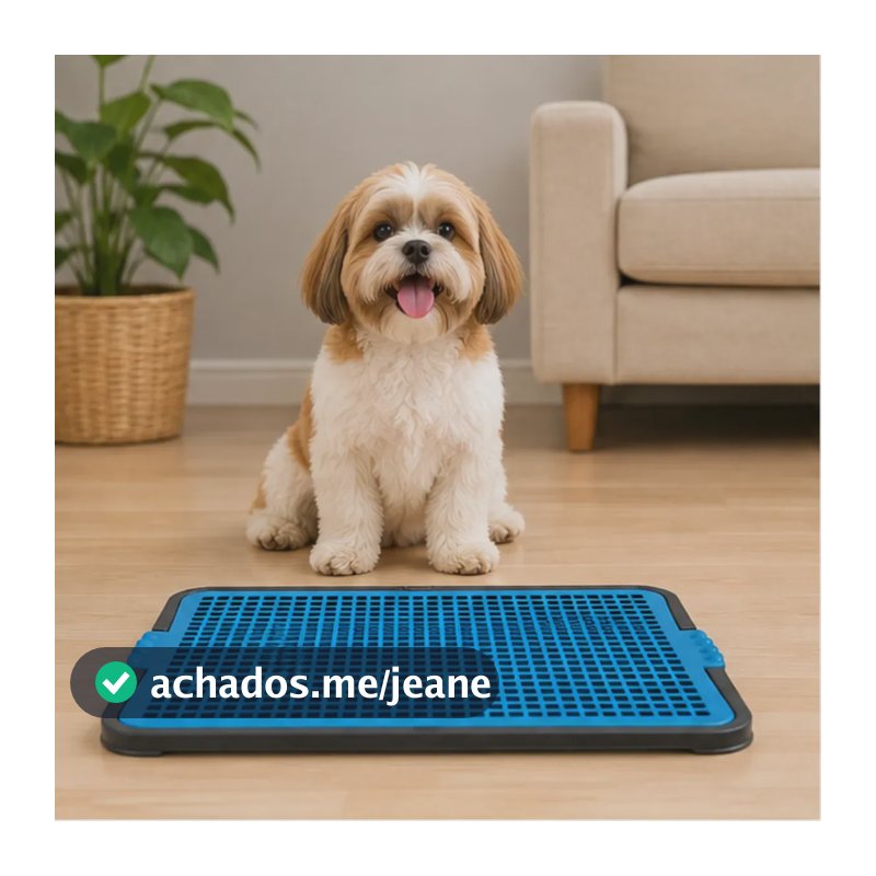 Tapete Sanitário Higiênico Para Cachorro Eco Pipi Jornal Cor Azul
