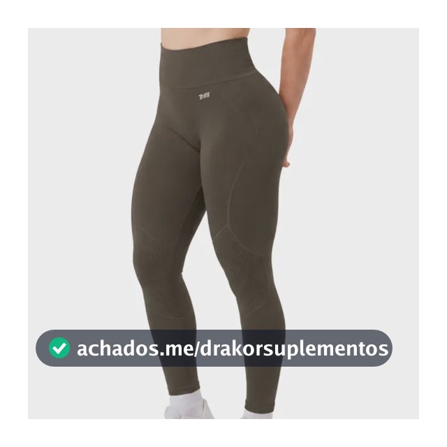 Legging Trifil Original Feminina Texturizada Sem Costura Castanho Legging Academia Fitness M