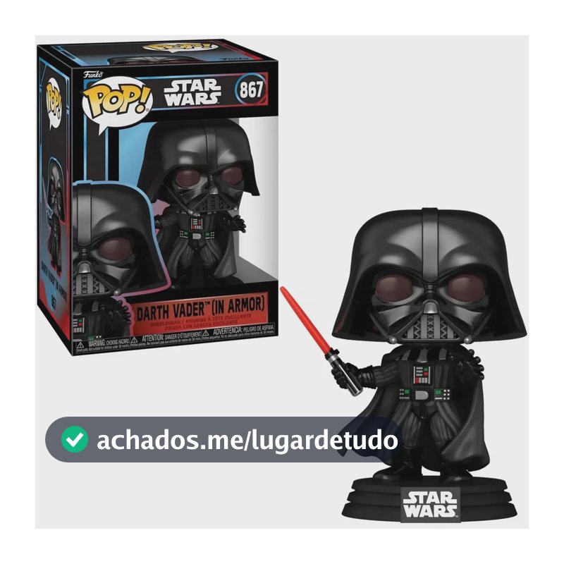 Funko Pop! Star Wars - Darth Vader em armadura #867