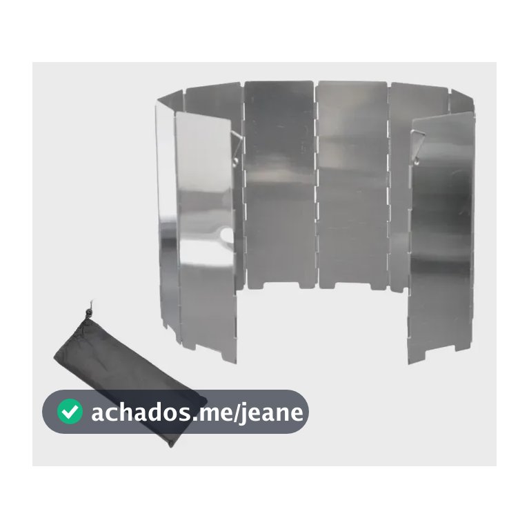 Kit 10 Escudo Protetor Vento Wind Shield Fogareiro Camping