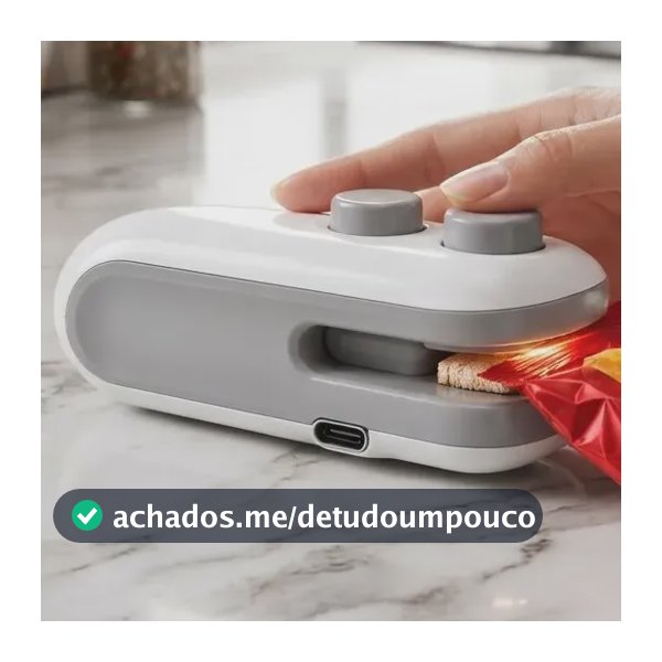 Seladora Embalagem Plástico Alimento Portátil Recarregável C