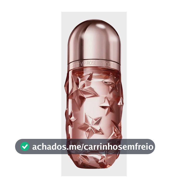 Perfume Feminino 212 VIP Rosé NY Rodeo Carolina Herrera Eau de Parfum 80ml - Floral Frutado - Edição Limitada