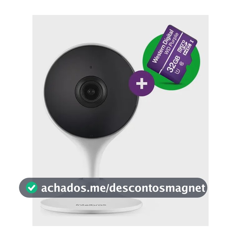 Câmera De Vídeo Wi-Fi Intelbras IM3 C MicroSD 32GB Branco