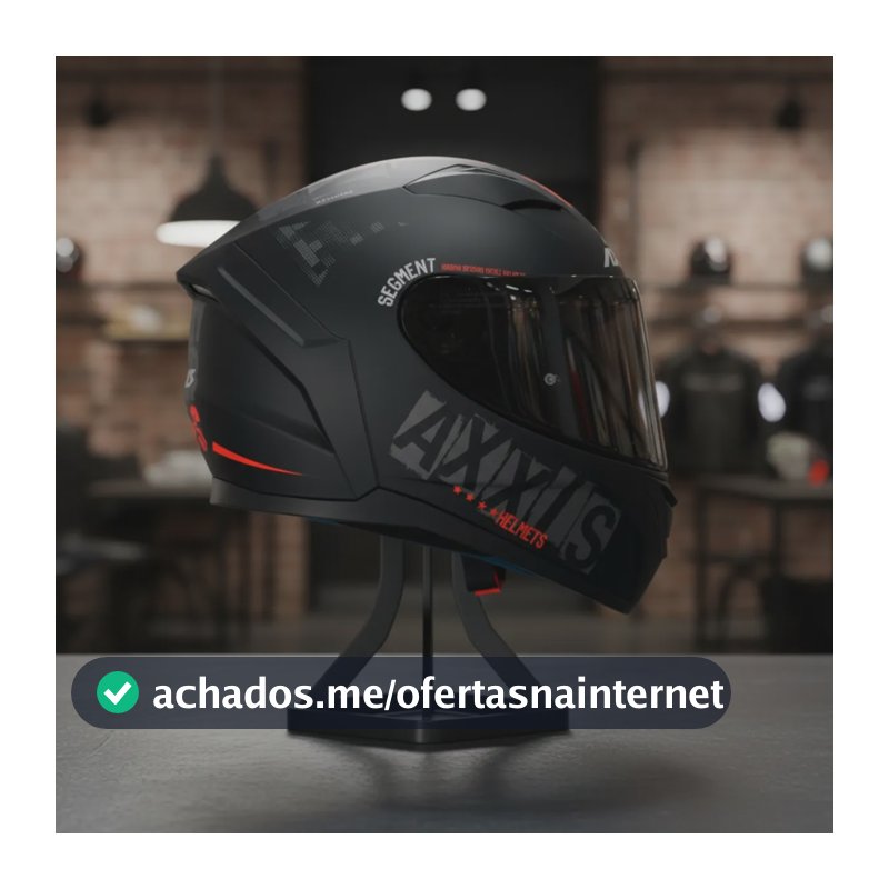 Capacete Moto Fechado Axxis Segment Nyc B5 C/ Narigueira Preto Fosco 59/60