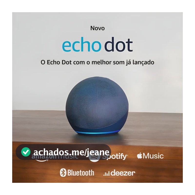 Alexia Echo 5 Geração Dot Alto-falante Inteligente Blue Cor Azul-marinho