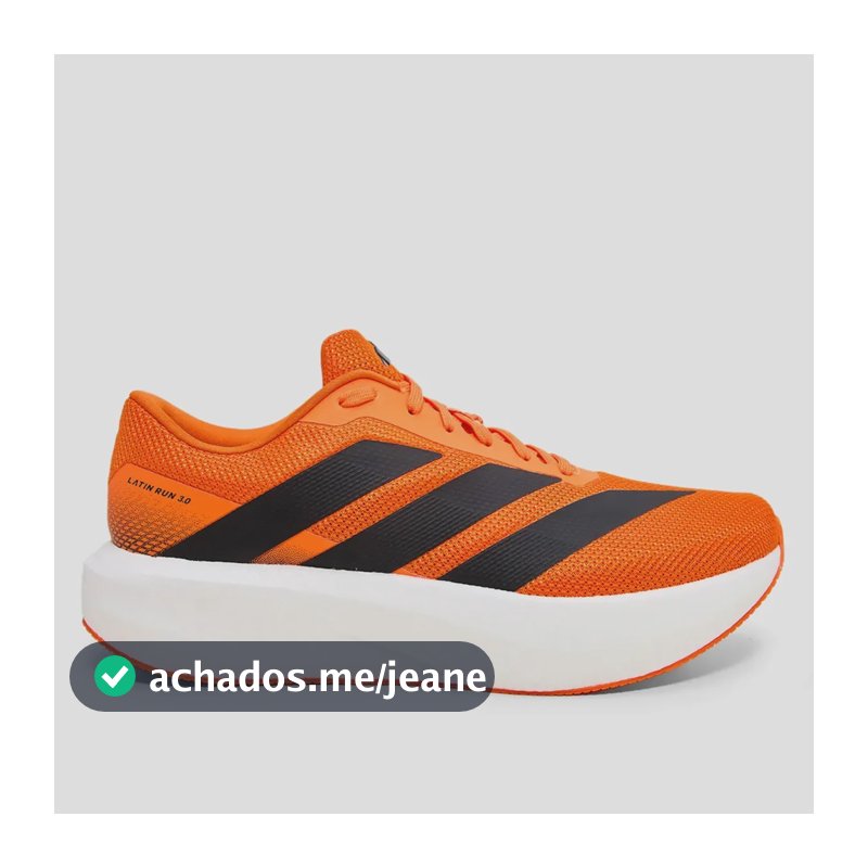 Tênis adidas Latin Run 3.0 Masculino Corrida Cloudfoam Laranja 40 Br