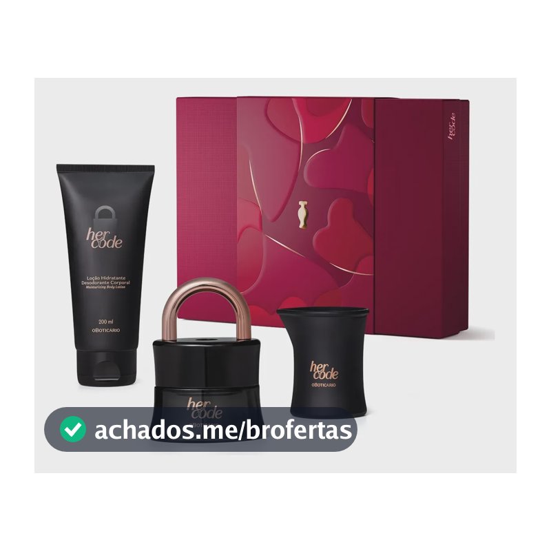 O Boticário Her Code Kit Presente (3 Itens)