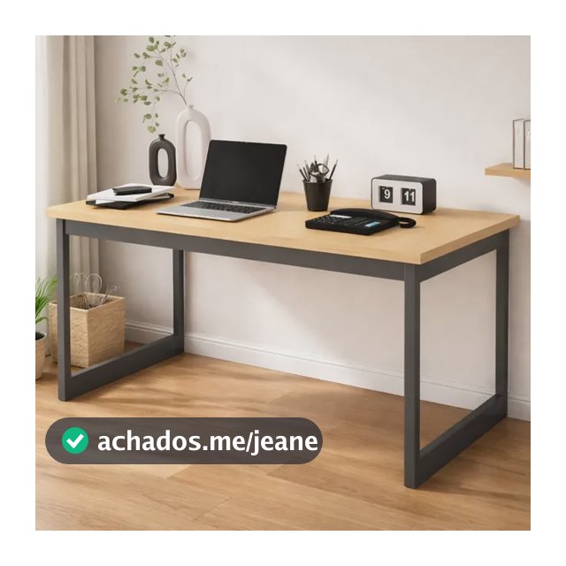 Mesa Escritório Industrial 150x60 Reforçado Ferro Homeoffice