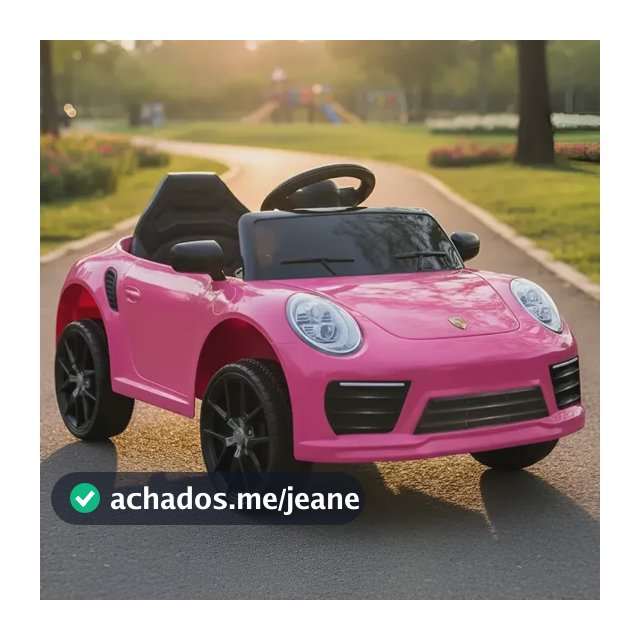 Carro Carrinho Eletrico De Passeio Infantil Com Luz E Som Cor Rosa Voltagem Do Carregador 127/220v