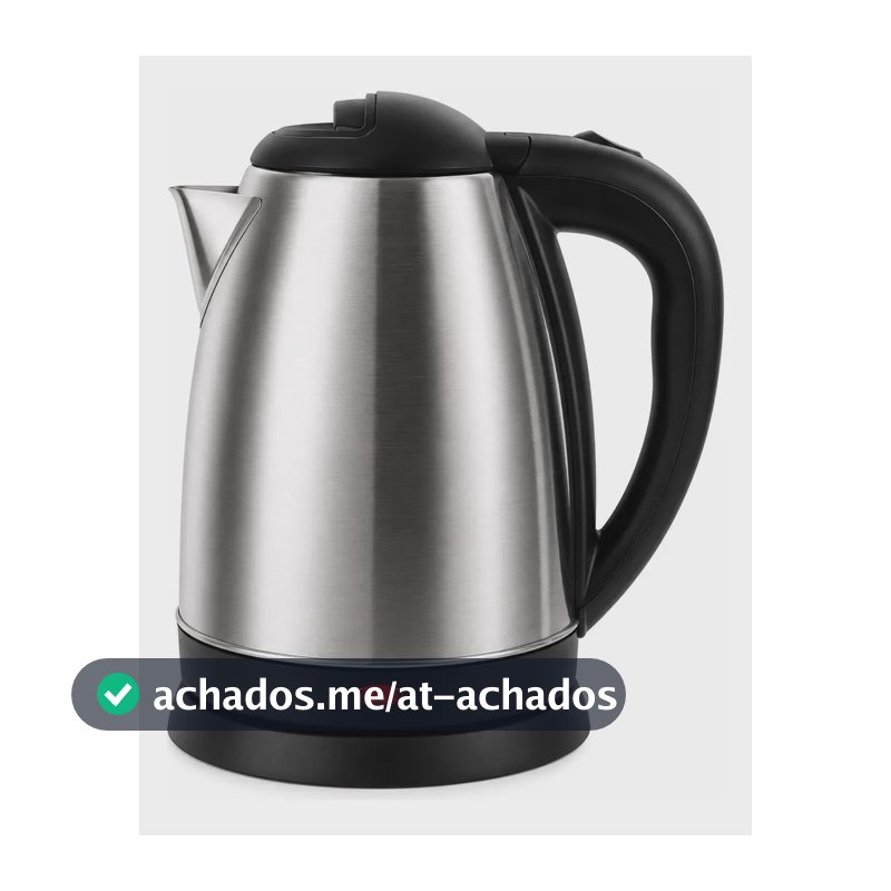 Chaleira Elétrica 1,8l Ferve Água Rápido Inox Café Chá Inox