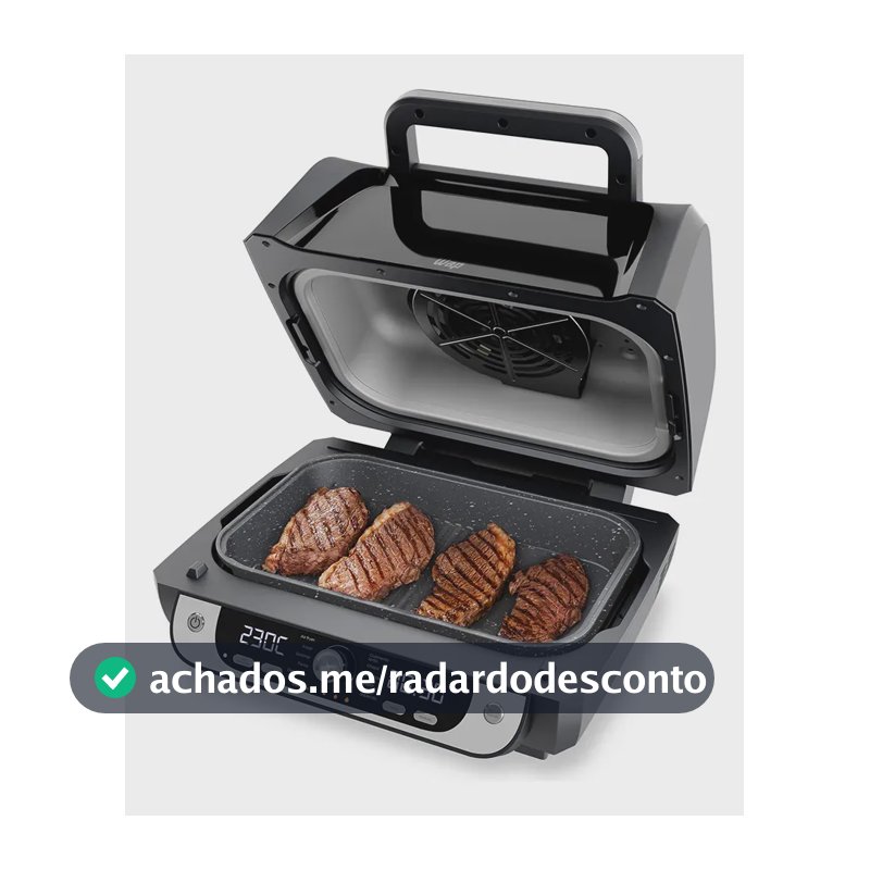 Fritadeira Elétrica Air Fryer WAP Barbecue com Painel Digital e 12 Funções 220V