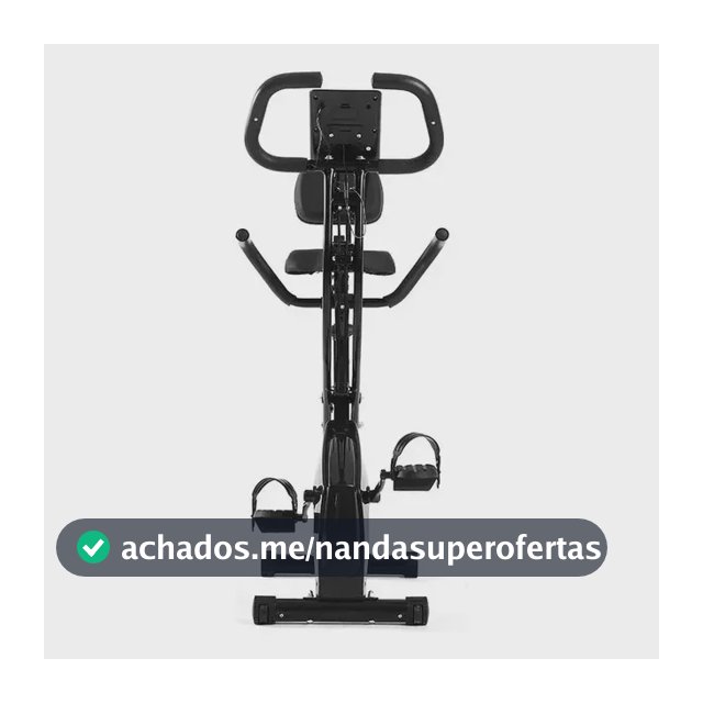 Bicicleta Ergométrica Vertical Dobrável Exercícios E Fitness Preto 127/220v