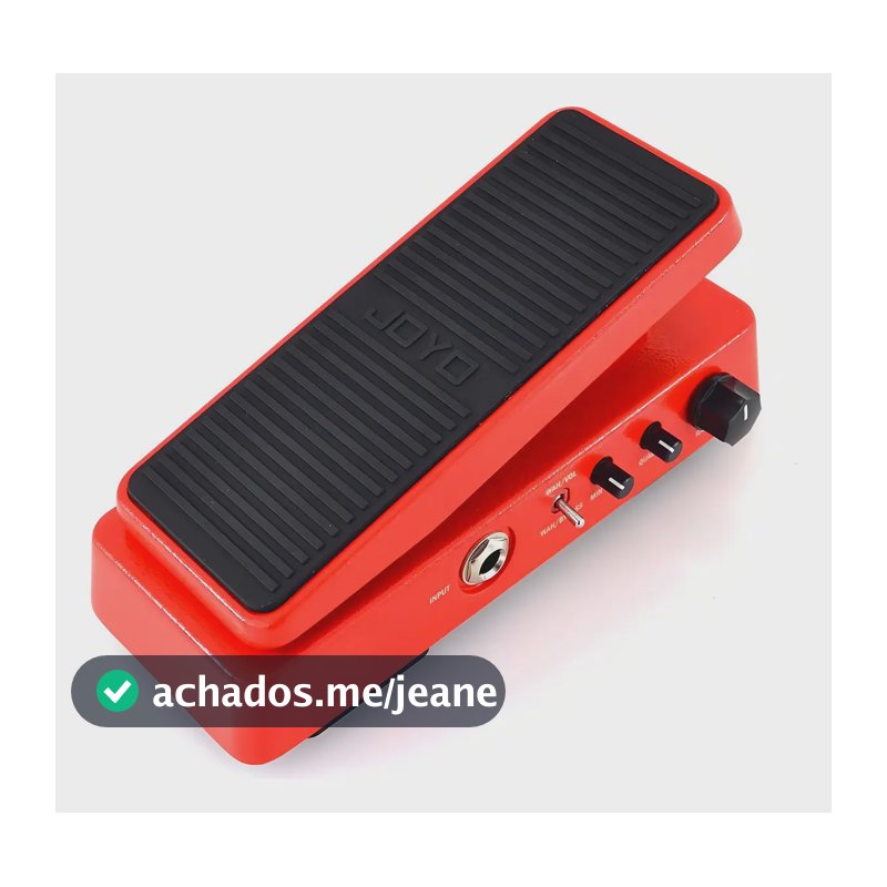 Pedal Guitarra Joyo Multimode Wah Vermelho Efeito Wah-Wah e Volume