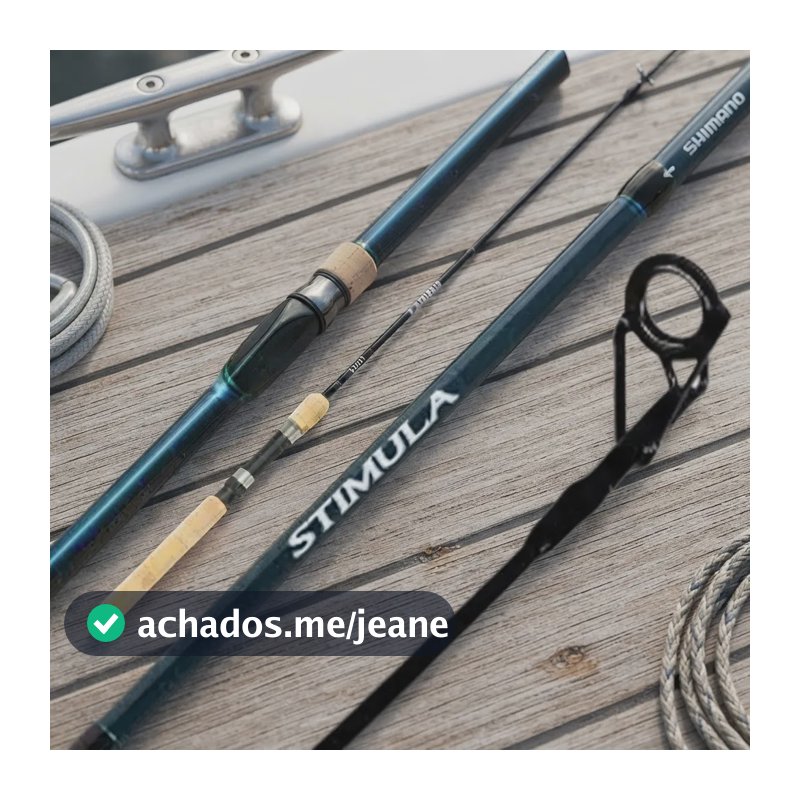 Vara P/molinete Shimano Stimula Sts66m2c 1,98m 12lb 2 Partes Azul Escuro De Carbono