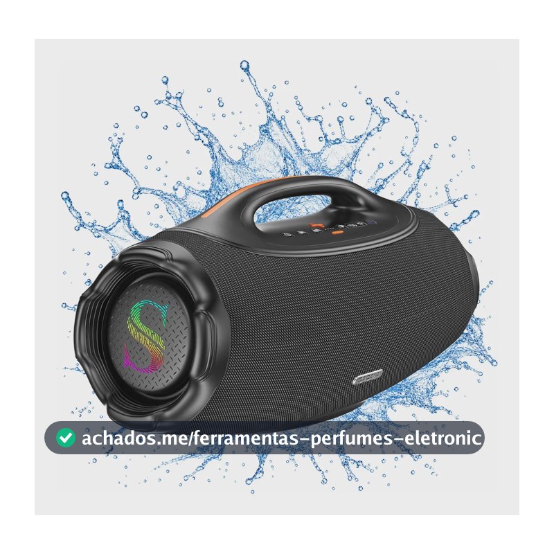 Caixa De Som Bluetooth6.0 Sabala Dr500 46H 500w 81000mah Tws 3 Mais Estéreo Portátil App ipx6 Potente Hifi EQ 35hz - 20khz cor preto