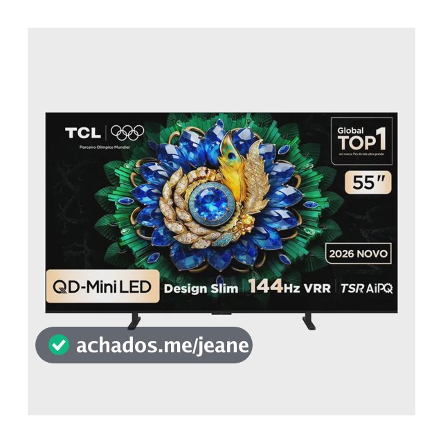 Smart Tv Tcl 55 Polegadas Qd-Mini Led 4k A400m Wifi Bluetooth Google Tv Hdr10+ 144 Hz Vrr 55a400m