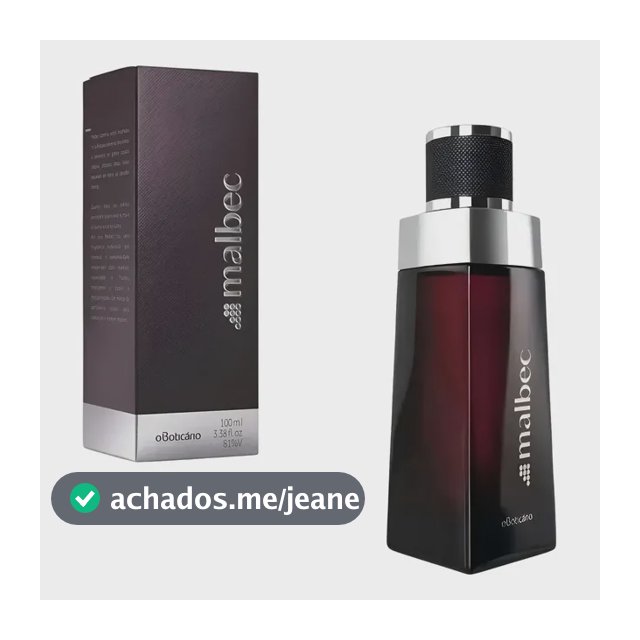 Perfume Malbec Tradicional 100ml O Boticário Masculino