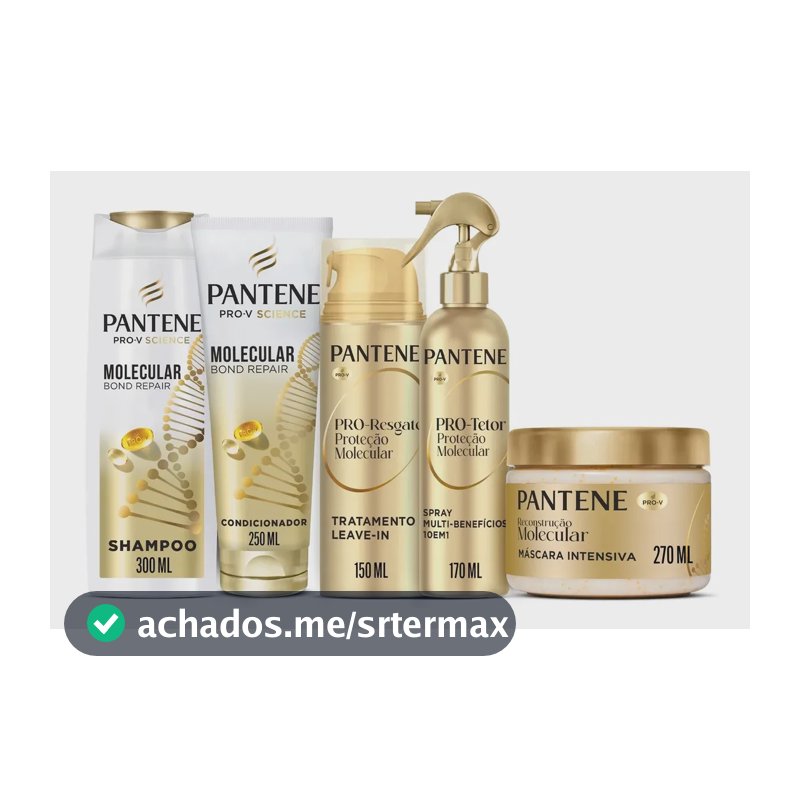 Kit Pantene Bond Repair - Shampoo + Condicionador + Máscara + Leave-In + Spray