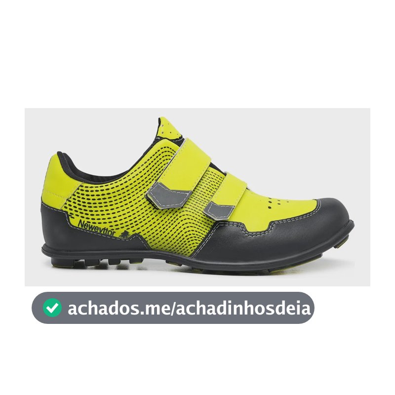 Sapatilha Ciclismo Unissex Neweyttor Mountain Bike Speed Amarelo Flúor Liso 35 Br