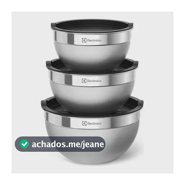 Conjunto De Bowls De Inox Electrolux Inox