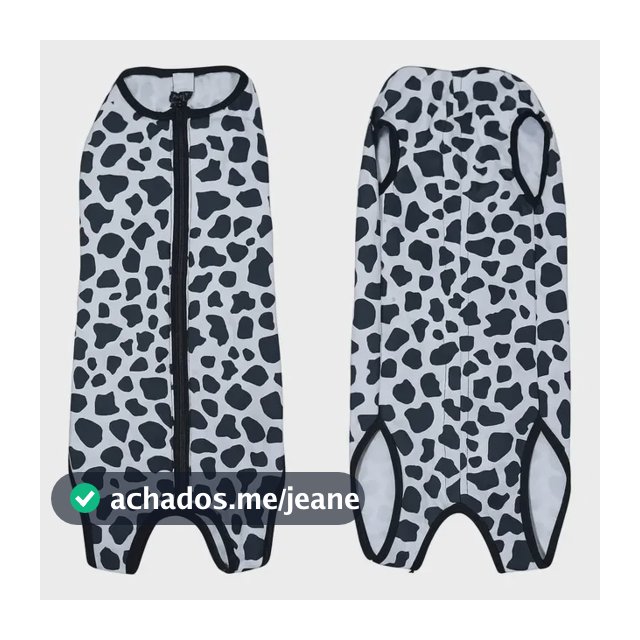 Roupa Protetora Cirúrgica Pet Estampada Operatória 00 A 10