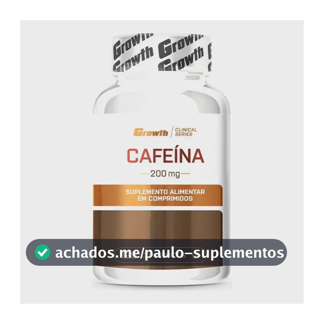Cafeína 200mg 120 Comprimidos Growth Supplements