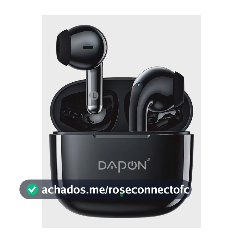 Fone De Ouvido Bluetooth TWS Dapon F25 Touch Sem Fio Com Microfone Cor Preto