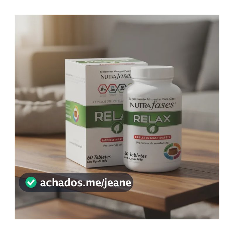 Nutrafases Relax Pote Com 60 Tabletes