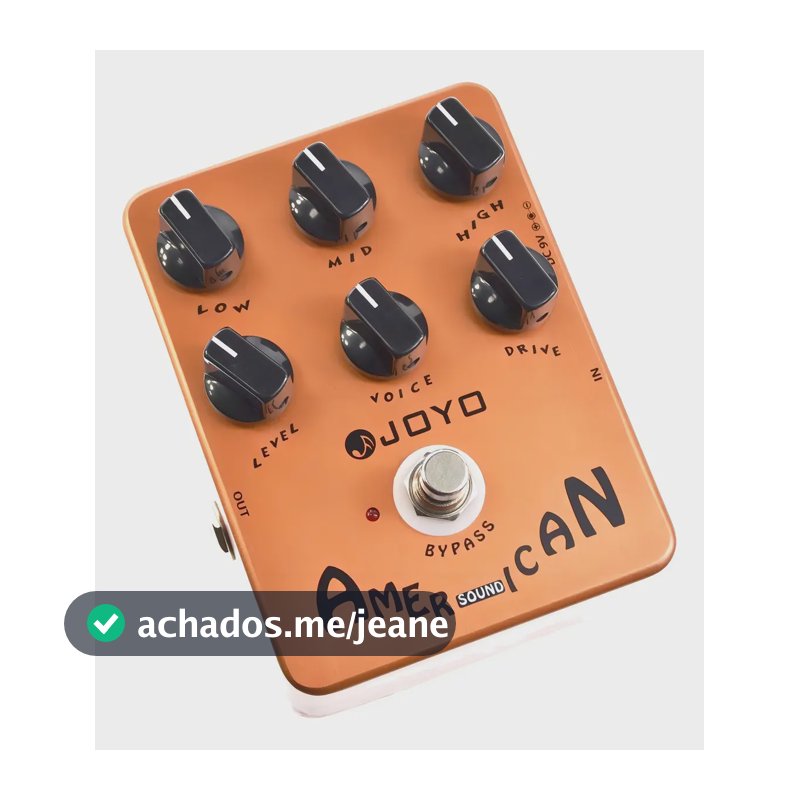 Pedal Simulador de Amplificador Joyo JF-14 American Sound Guitarra